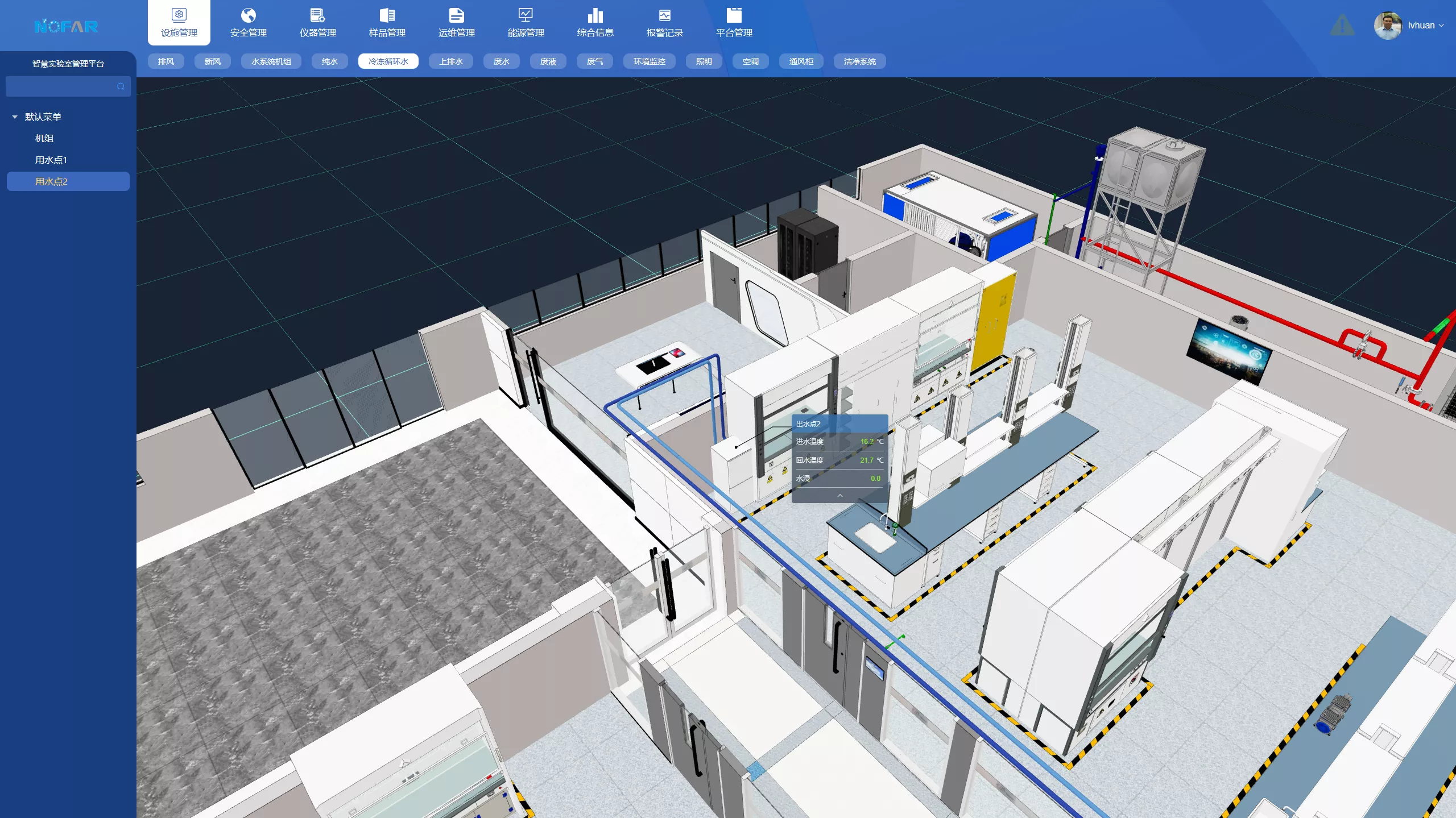 Laboratory constant temperature equipment management system